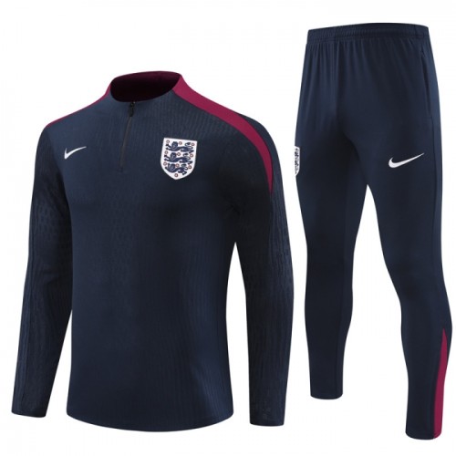 Inglaterra Sweat de Treino zíper 2024-25 Preta - Criança Inglaterra Sweat de Treino zíper 2024-25 Preta - Criança